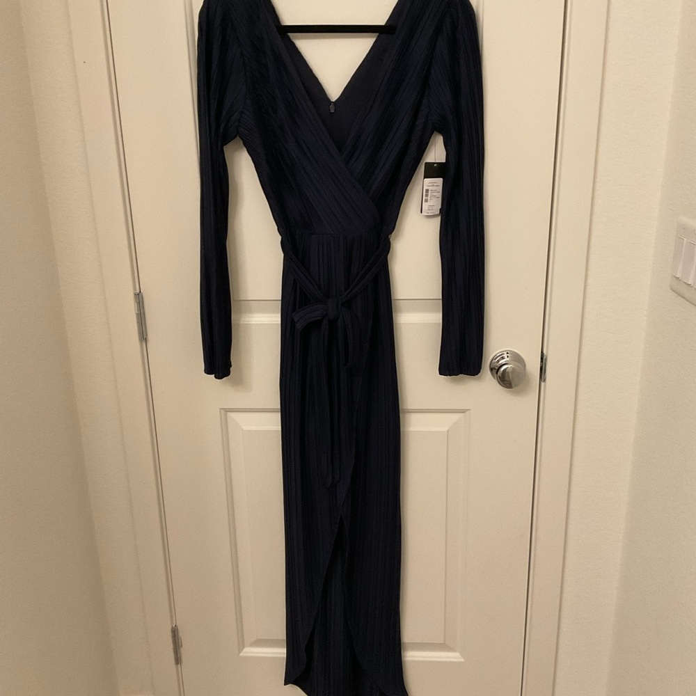 Calvin Klein Deep Blue Long Sleeve Dress